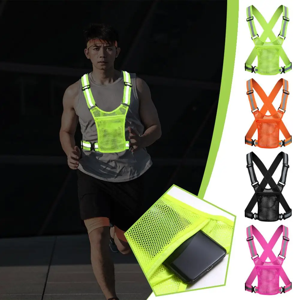 Running Gear Reflective - سترات عاكسة للسلامة خفيفة الوزن قابلة