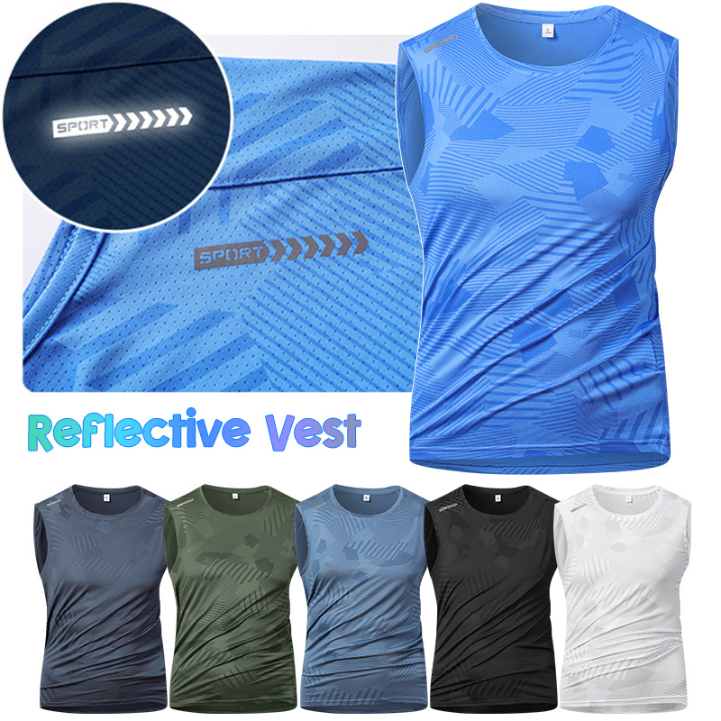 Running Gear Reflective - سترة عاكسة للرجال للجري، قميص داخلي