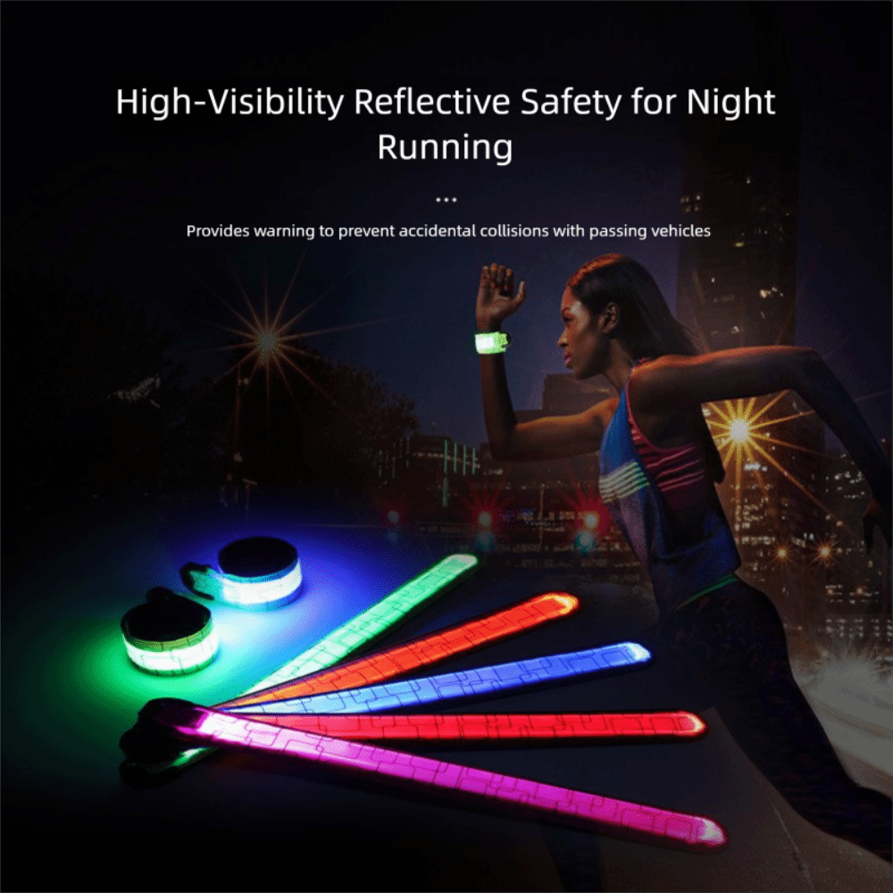 Running Gear Reflective - بطارية نمط ليلة تشغيل شارة 5