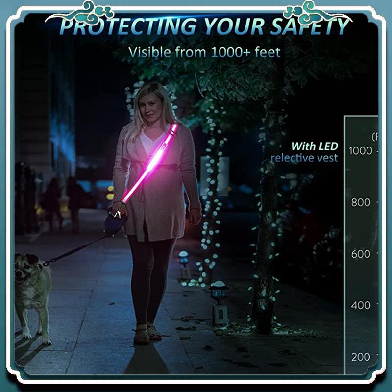 معدات المشي بحزام عاكس LED موث - مراجعة Running Gear At Night وسعره