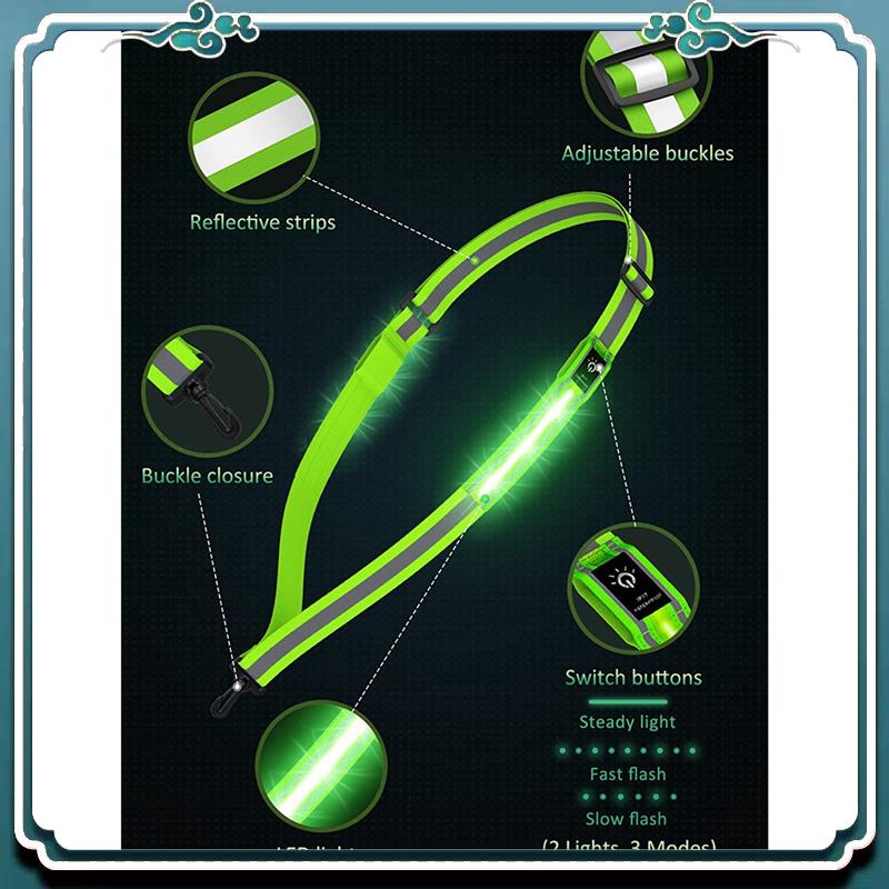 معدات المشي بحزام عاكس LED موث - مراجعة Running Gear At Night وسعره