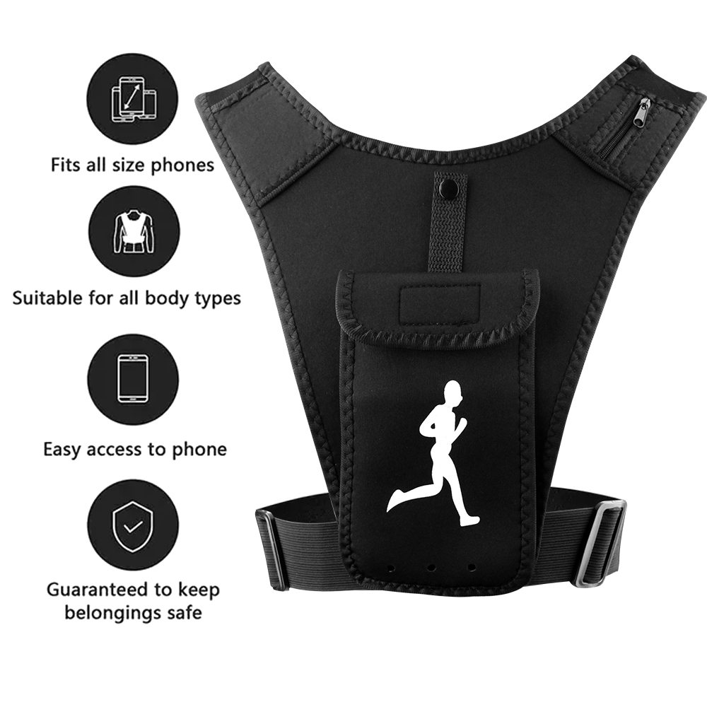 حامل هاتف صدرية للجري قابل للت - مراجعة Running Gear Cool وسعره