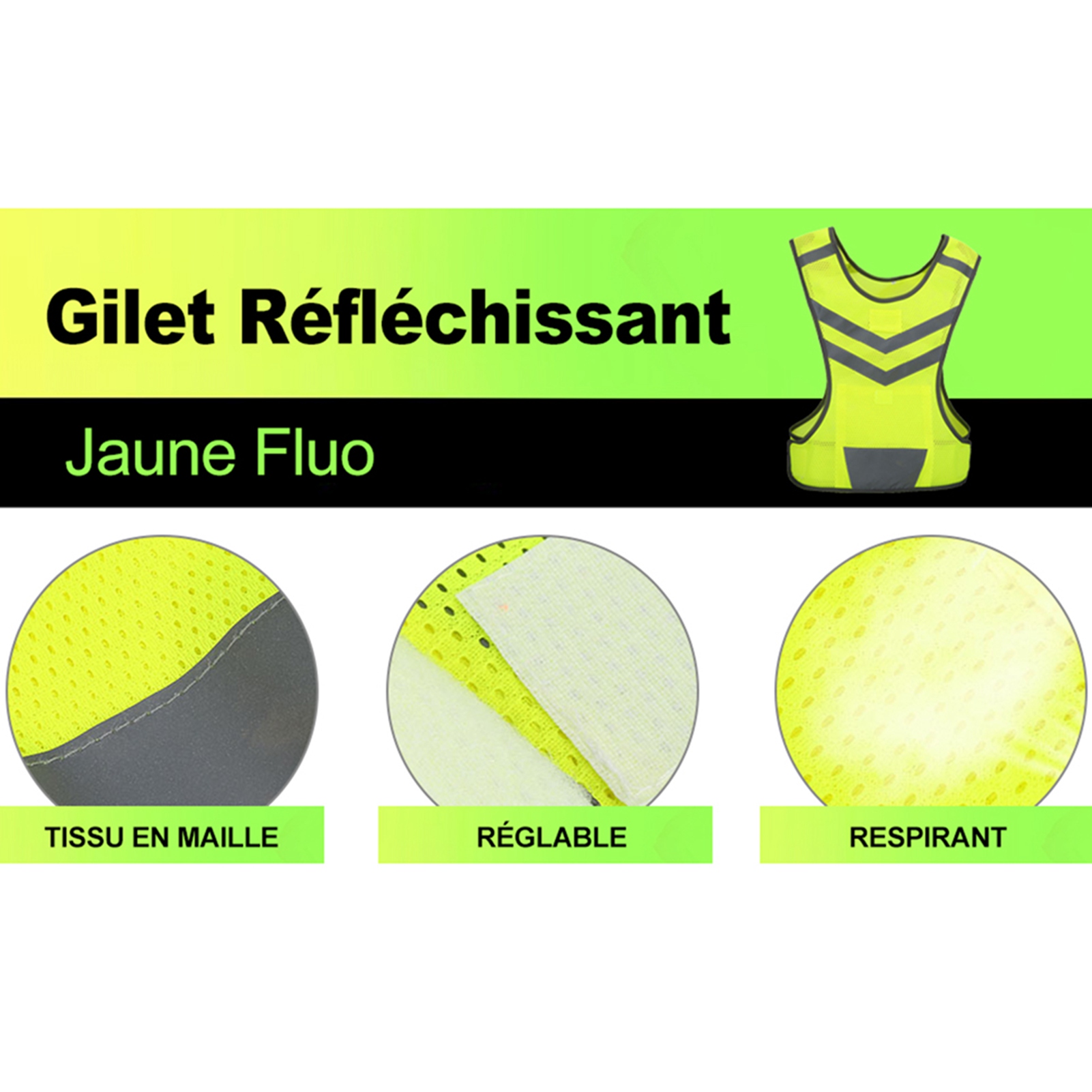 سترة أمان عاكسة قابلة للتعديل  - مراجعة Running Gear Reflective وسعره