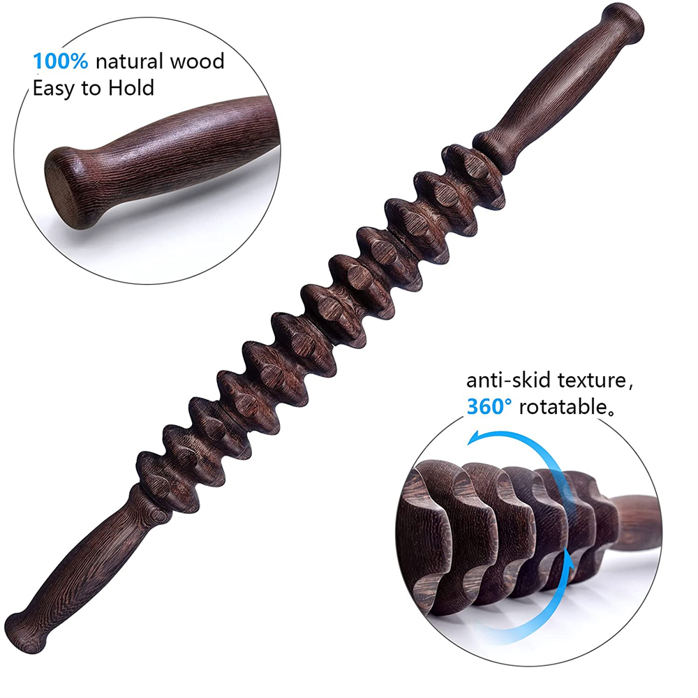 جهاز مساج يدوي خشبي محمول بالي - مراجعة Muscle Roller Stick وسعره