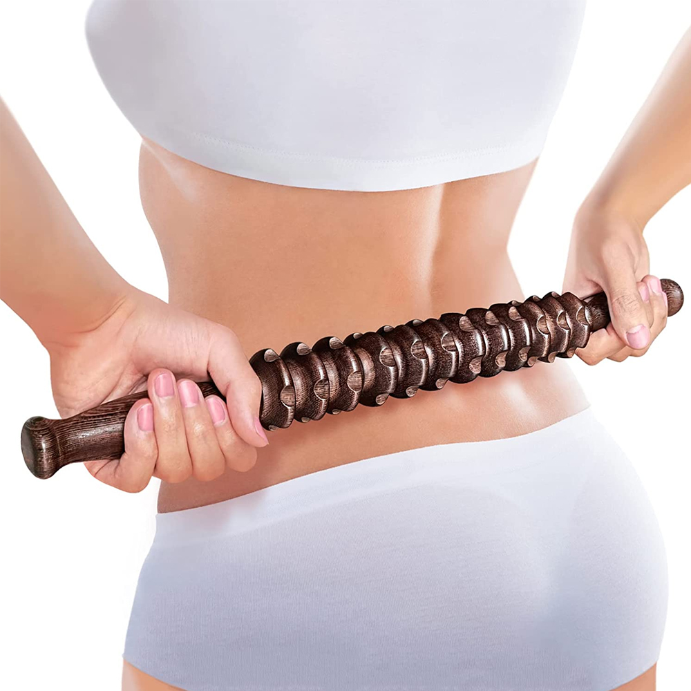 جهاز مساج يدوي خشبي محمول بالي - مراجعة Muscle Roller Stick وسعره