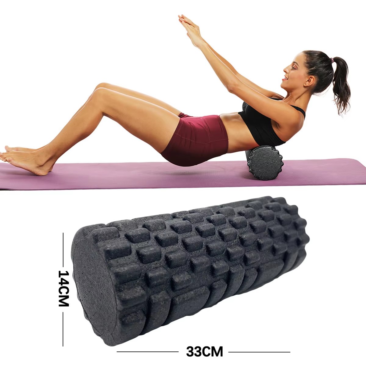 30/33 سنتيمتر اللياقة البدنية  - مراجعة Muscle Roller Stick وسعره