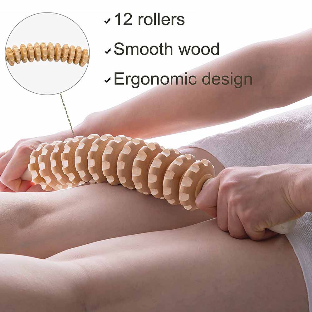 منحني الخشب تدليك الأسطوانة عص - مراجعة Muscle Roller Stick وسعره