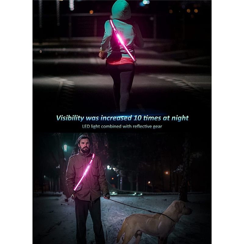 حزام عاكس LED من ABPF، معدات ا - مراجعة Running Gear At Night وسعره